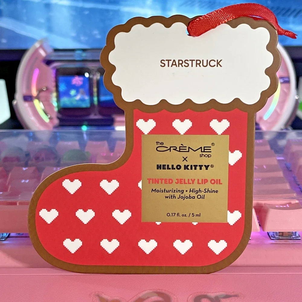 The Creme Shop Hello Kitty Lip Oil Christmas Tinted Jelly Starstruck Sanrio